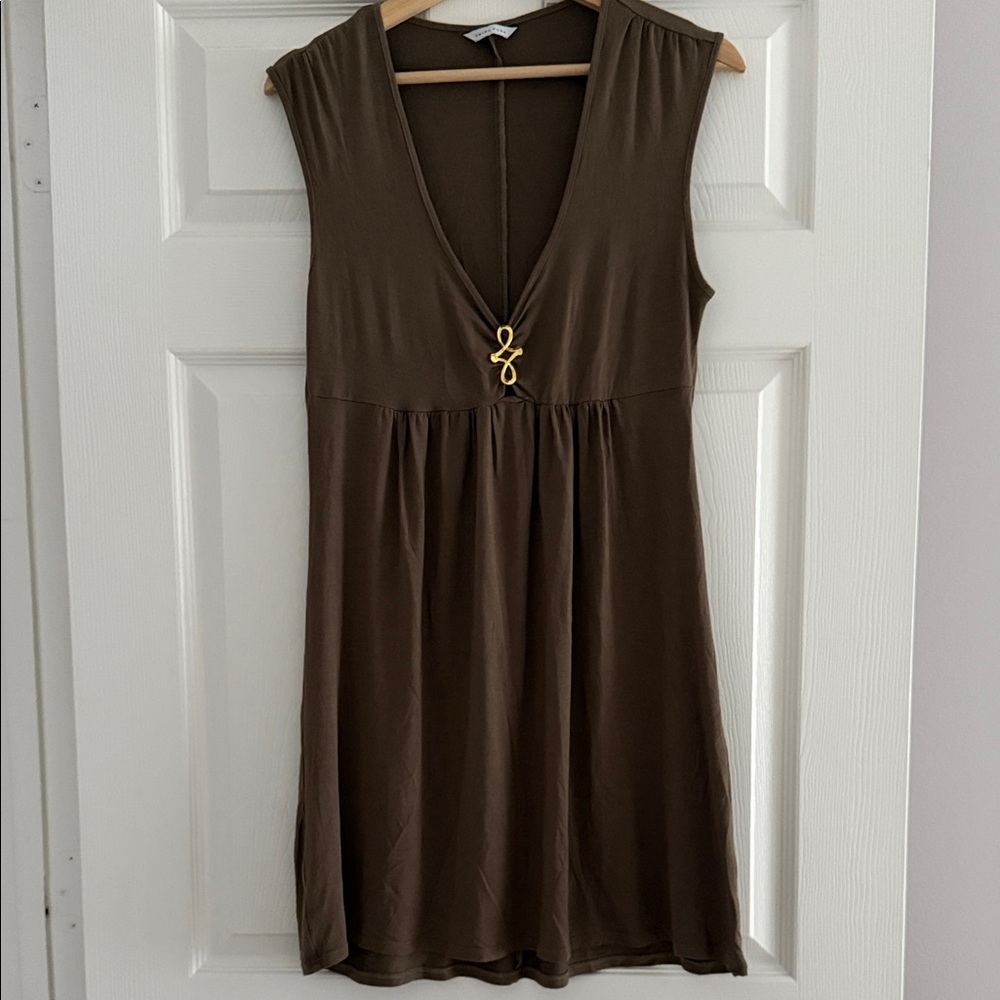 Trina Turk Olive Sleeveless Dress
